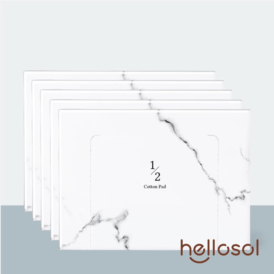 BTT_001 Bông tẩy trang 1/2 thoa toner, tẩy trang mềm mịn cho da nhạy cảm